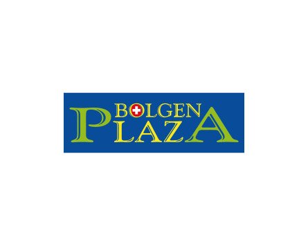 Green and yellow logo of the Bolgen Plaza Davos. | © Davos Klosters Mountains