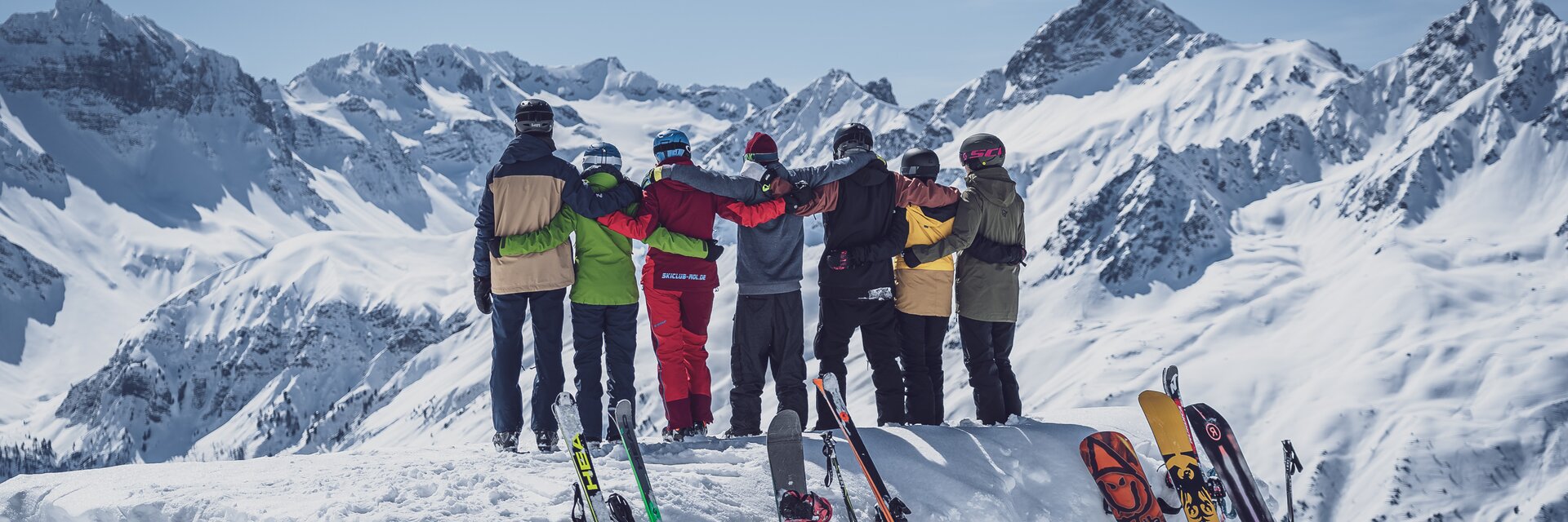 Gruppe Skifahrer am Jakobshorn | © Davos Klosters Mountains Gruppe Skifahrer am Jakobshorn | © Davos Klosters Mountains